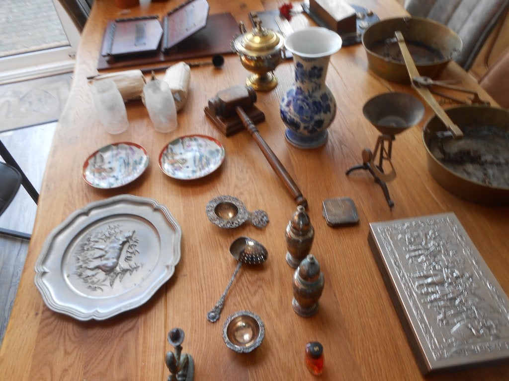 Diverse Antieke ? artikelen die van de zolder komen, vintage, Meerkleurig, Overige materialen, Ophalen of Verzenden, Gebruikt