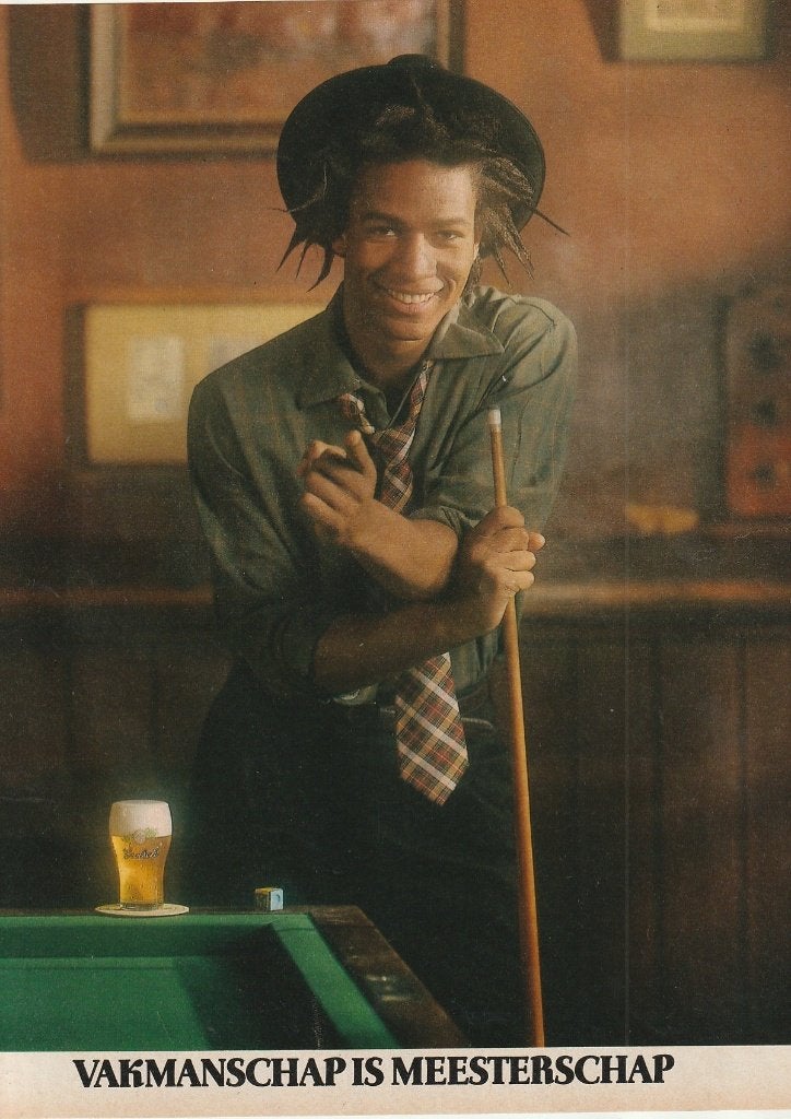 Retro reclame 1987 Grolsch bier op de biljartafel, Verzenden, Overige typen