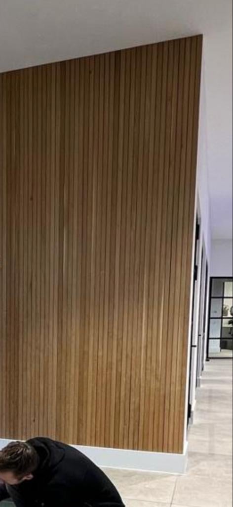 Houten latten voor wandbekleding - Eiken, Doe-het-zelf en Verbouw, Hout en Planken, Ophalen, Minder dan 25 mm, Eiken, Overige typen