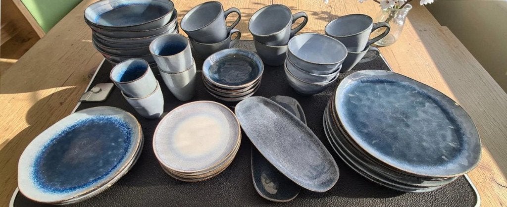 41-delig modern keramiek servies van Ottawa Blokker, Ophalen, Gebruikt, Overige merken, Keramiek