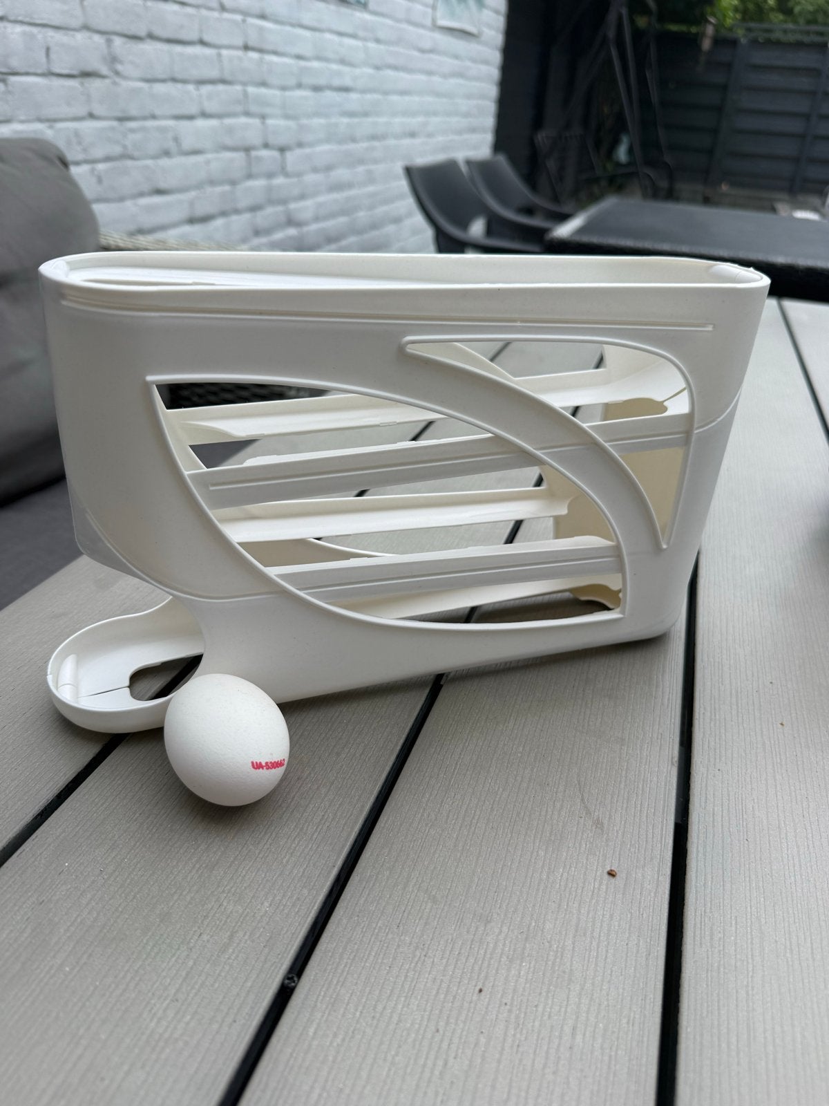 Plastic eierhouder / eierrek, Kunststof, Ophalen of Verzenden, Wit, Overige typen