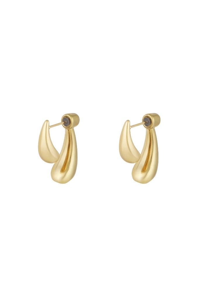 Classy Earrings - Gold kleur, Sieraden, Tassen en Uiterlijk, Ophalen of Verzenden, Nieuw, Goud, Overige materialen