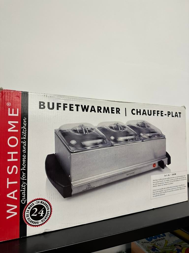 Buffetwarmer Nieuw in doos 3x 1.0 L 200 W, Huis en Inrichting, Keuken | Keukenbenodigdheden, Ophalen of Verzenden, Nieuw