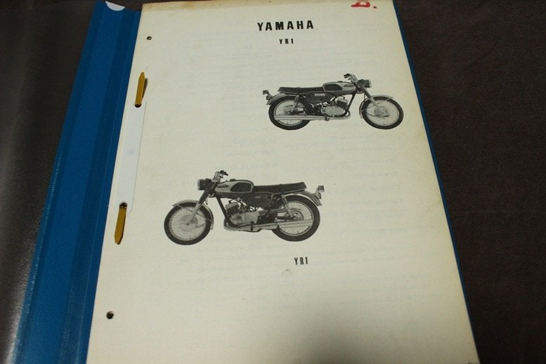 Yamaha YR1 350cc twin 1967 motorcycle parts list, Ophalen of Verzenden, Yamaha