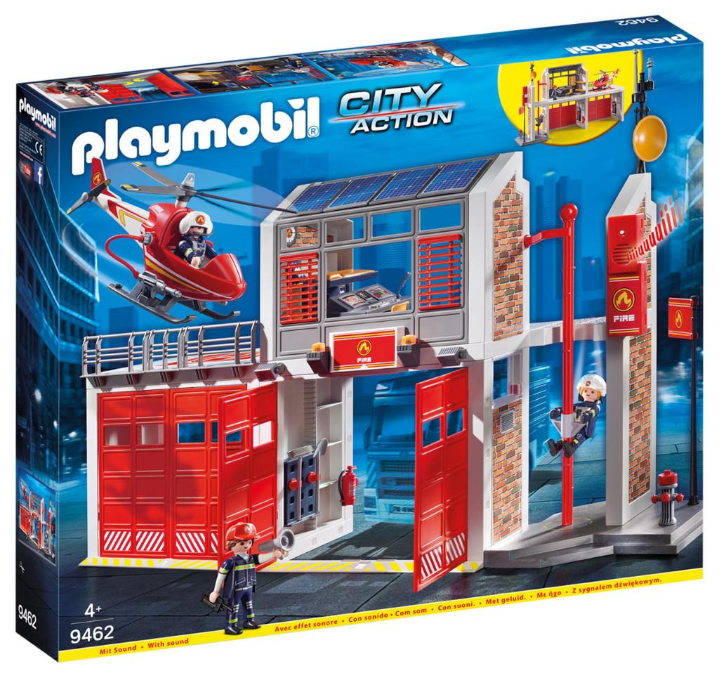 PLAYMOBIL 9462 Grote Brandweerkazerne met Helicopter, Kinderen en Baby's, Speelgoed | Playmobil, Ophalen of Verzenden, Nieuw