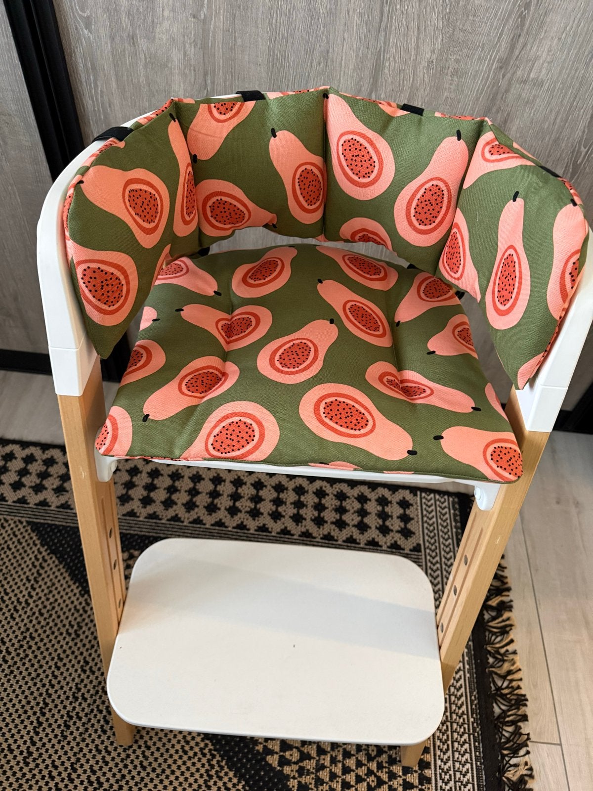 Stokke Steps Kinderstoel Kussen Set - Dikgevuld Decoratie St, Ophalen of Verzenden, Zo goed als nieuw, Meegroeistoel, Stoelverkleiner
