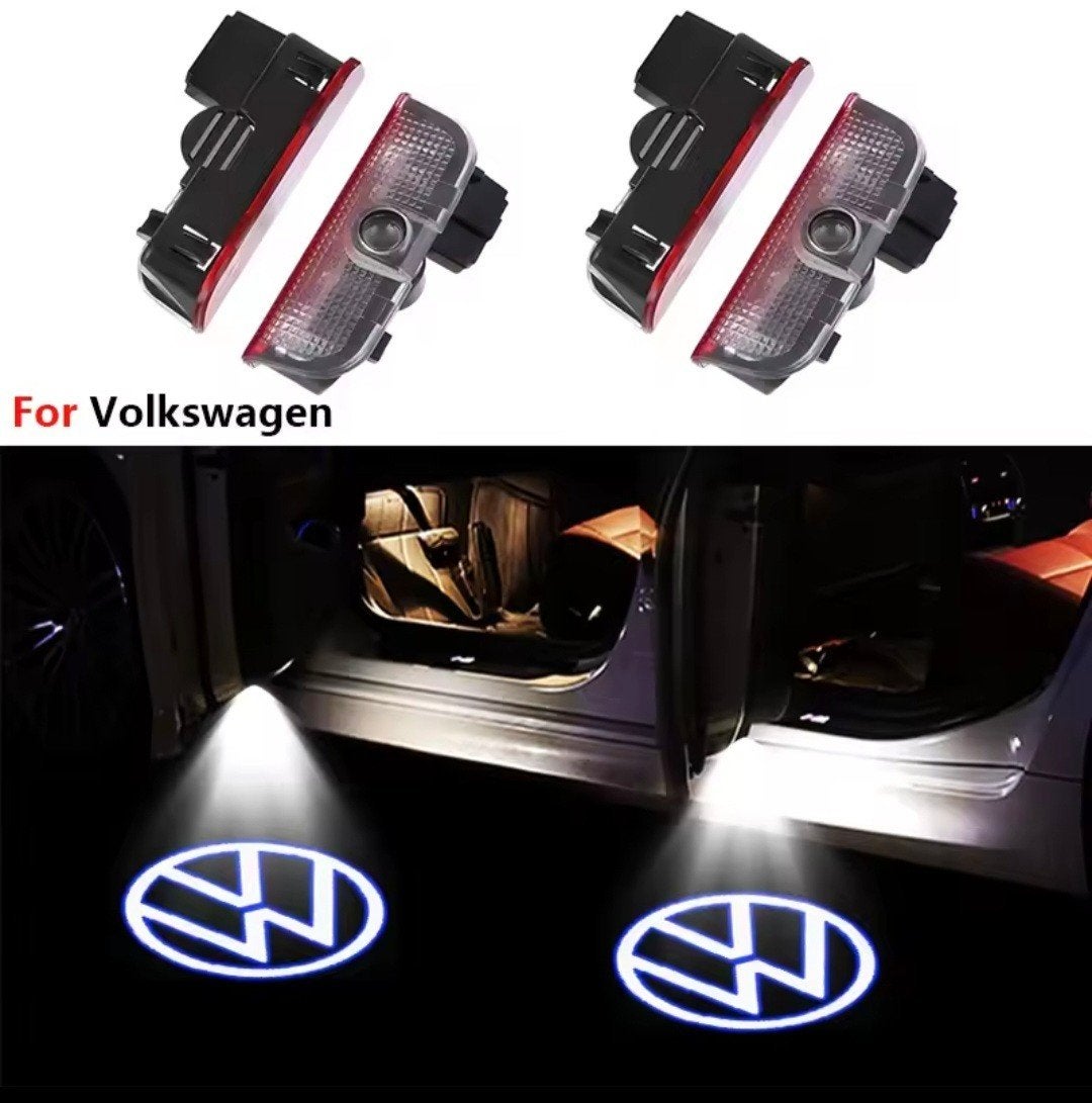 volkswagen interieur lamp van deur met VW logo, Ophalen of Verzenden