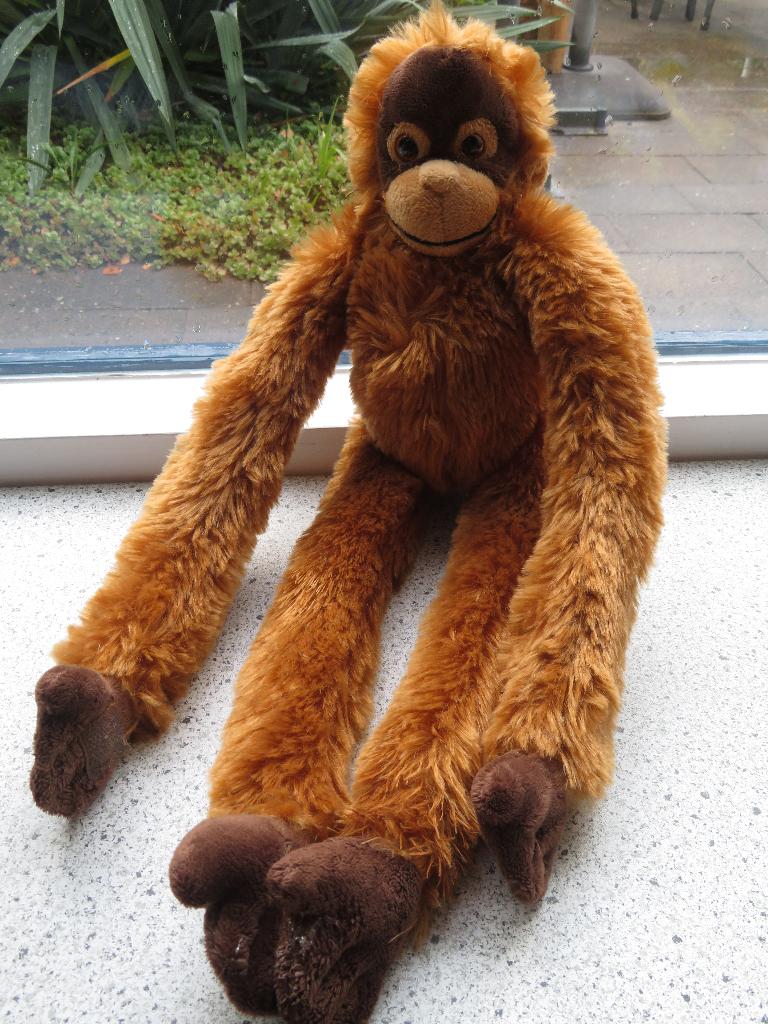Aap merk Ravensden meet ca 48 cm dierentuin zacht velours, Kinderen en Baby's, Speelgoed | Knuffels en Pluche, Ophalen of Verzenden