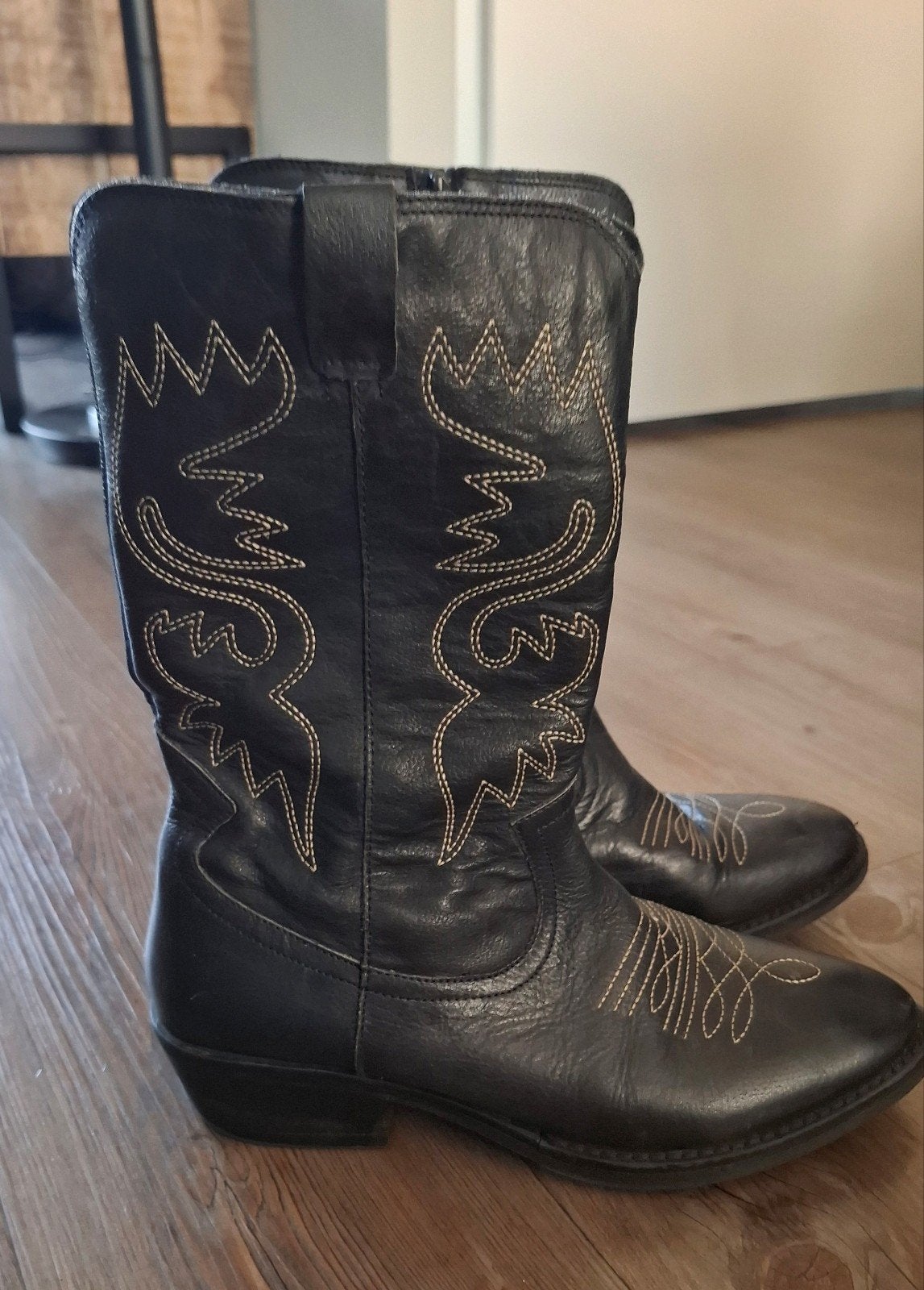 Zwarte cowboylaarzen maat 38, Kleding | Dames, Ophalen of Verzenden, Zwart