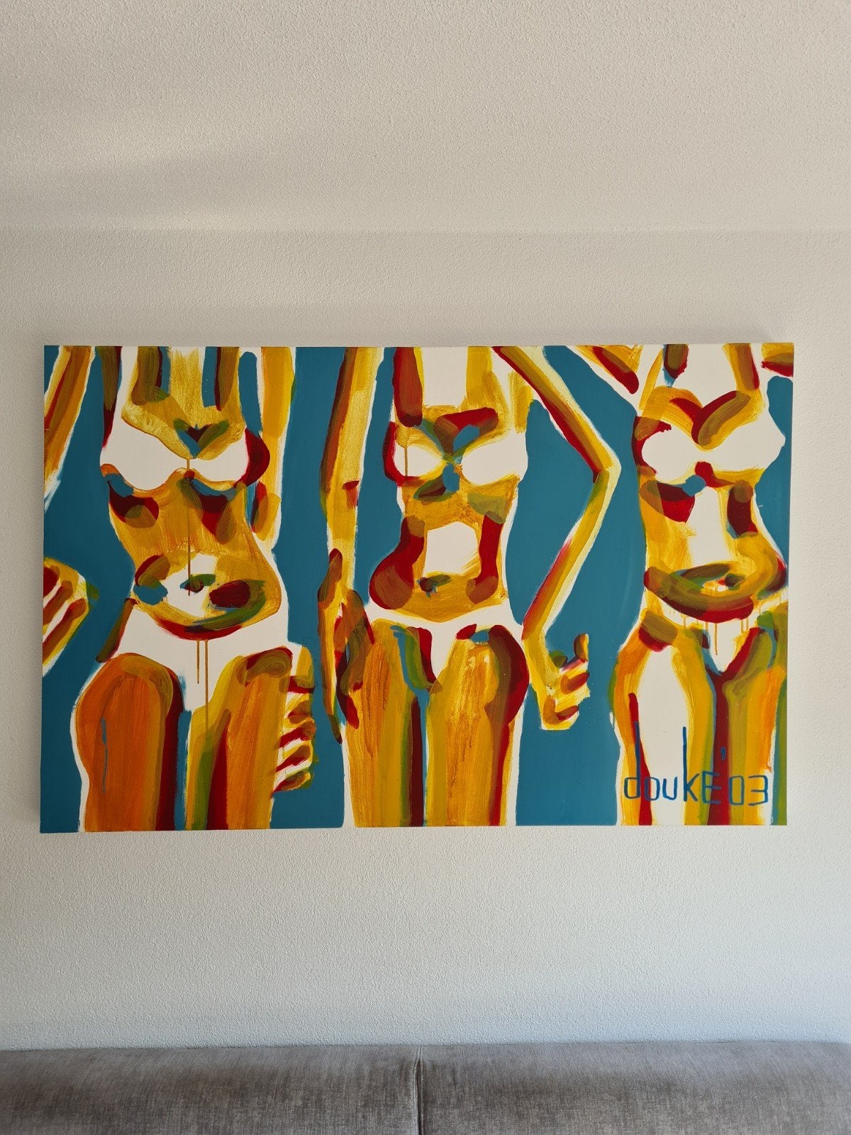 popart, kunst, wanddecoratie, Douke, Antiek en Kunst, Kunst | Schilderijen | Modern, Ophalen