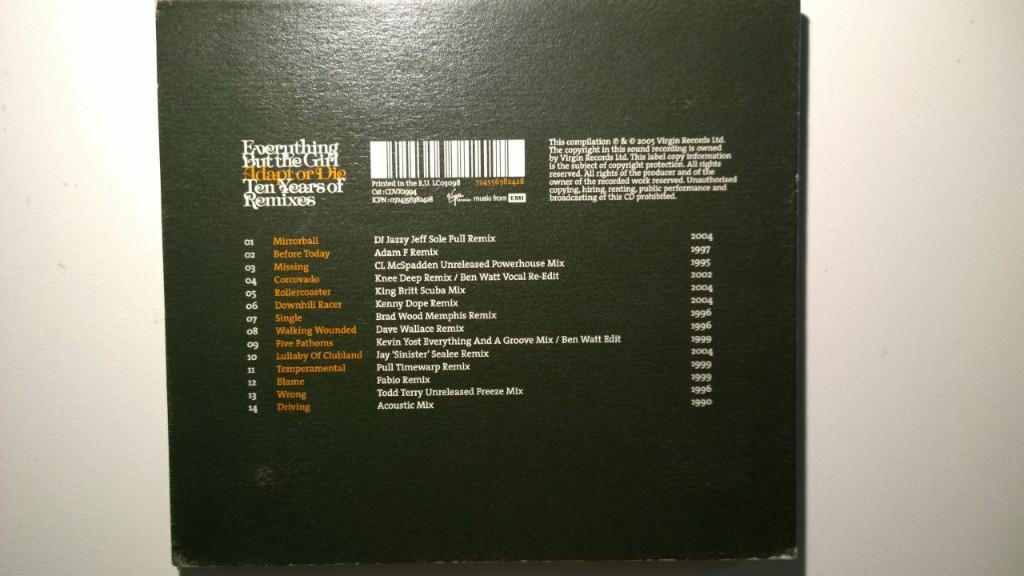 Everything But The Girl - Adapt Or Die Ten Years Of Remixes, Ophalen of Verzenden, 1990 - 1999, Zo goed als nieuw