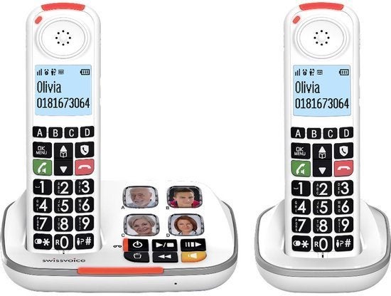 Swissvoice Xtra 2355 Seniorentelefoon met antwoordapparaat, Telecommunicatie, Ophalen, Nieuw, 2 handsets