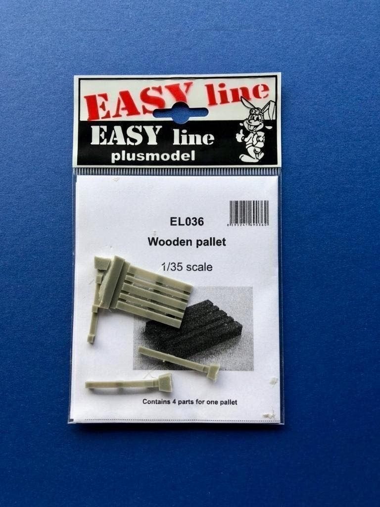 plusmodel EL036 WOODEN PALLET 1/35, Ophalen of Verzenden, Nieuw, 1:35 tot 1:50