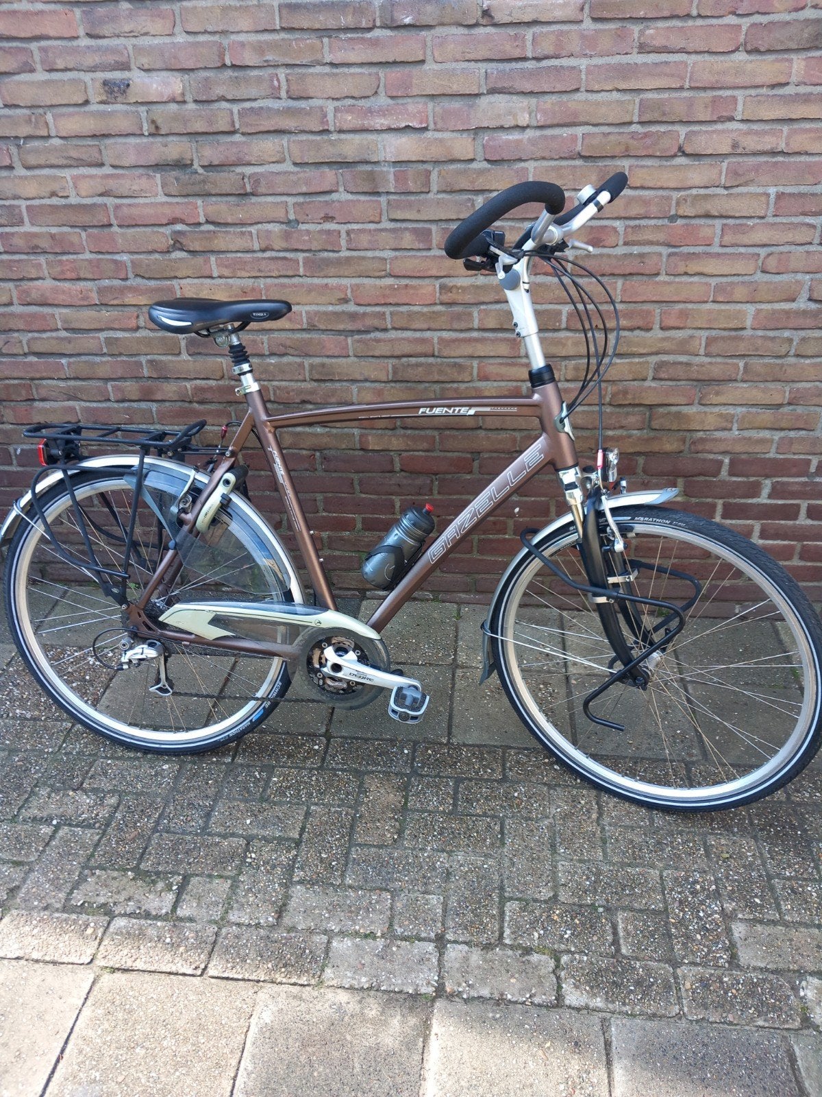 Gazelle Fuente [54cm] Dames Trekkingfiets zgan., Ophalen, 28 inch, 53 tot 56 cm, Velgrem
