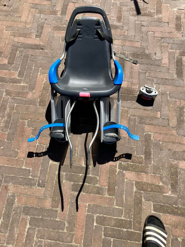 Qibbel fietszitje voor achterop, Ophalen, Gebruikt, Achterzitje, Voetsteuntjes
