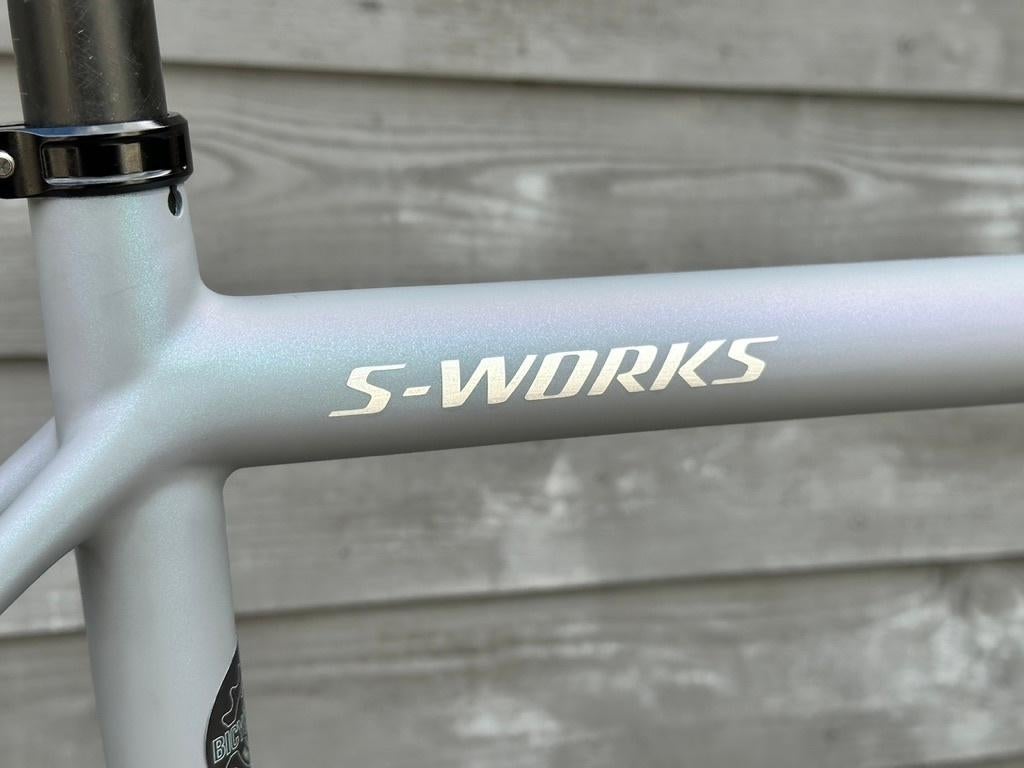 Specialized S-Works Aethos Frameset , 58cm, Dusty Blue pearl, Fietsen en Brommers, Fietsen | Racefietsen, Carbon, Zo goed als nieuw