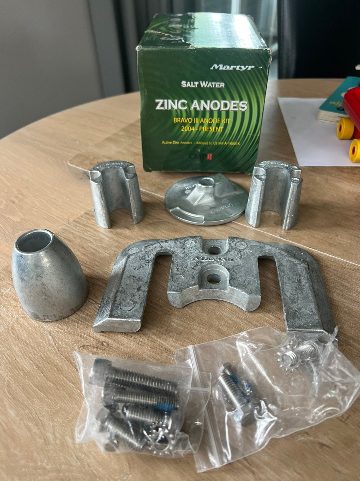 Zink anode kit mercruser, Watersport en Boten, Ophalen of Verzenden, Zo goed als nieuw, Motor en Techniek