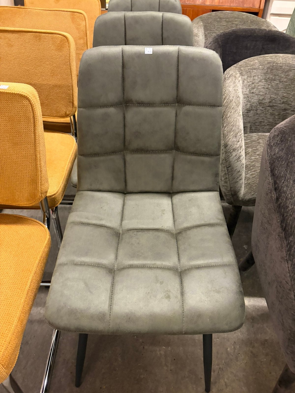4 groene eetkamerstoelen - Nieuw!, Ophalen, ., ., Eén