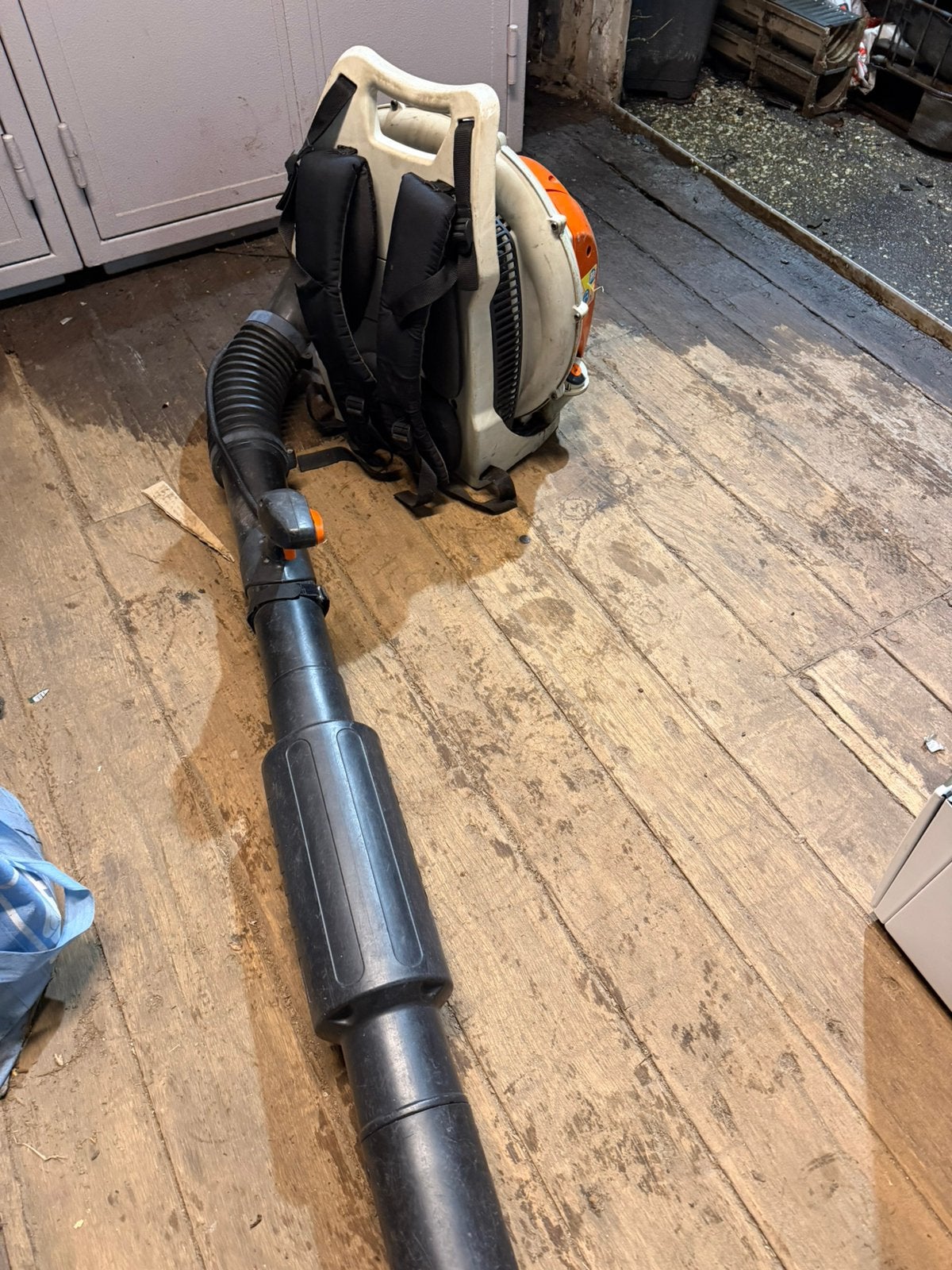 Stihl bladblazer BR500, Ophalen, Gebruikt, Benzine, Ruggedragen