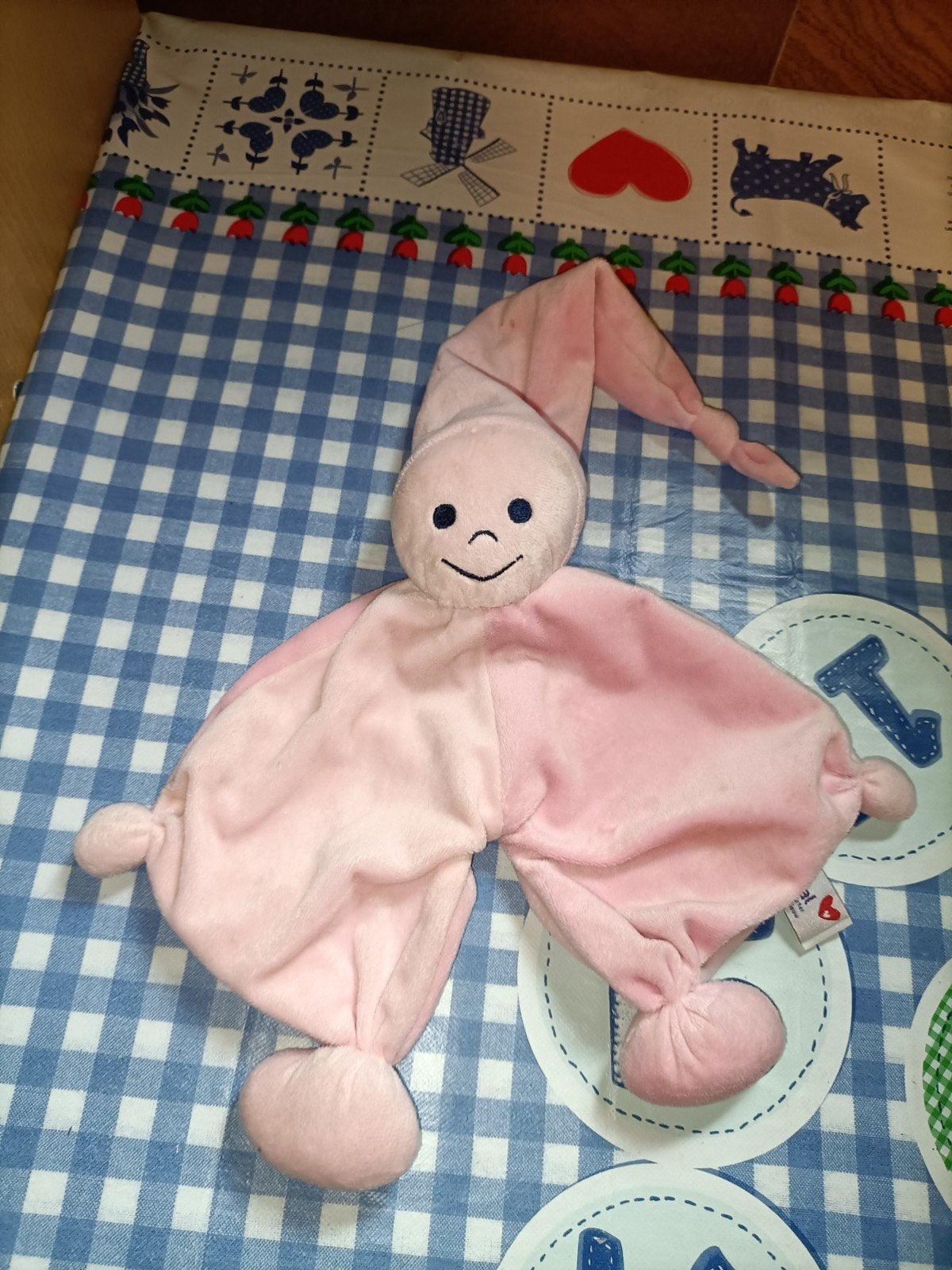 Prenetal roze knuffeldoekje tutpopje spookje, Kinderen en Baby's, Ophalen of Verzenden, Zo goed als nieuw, Overige typen