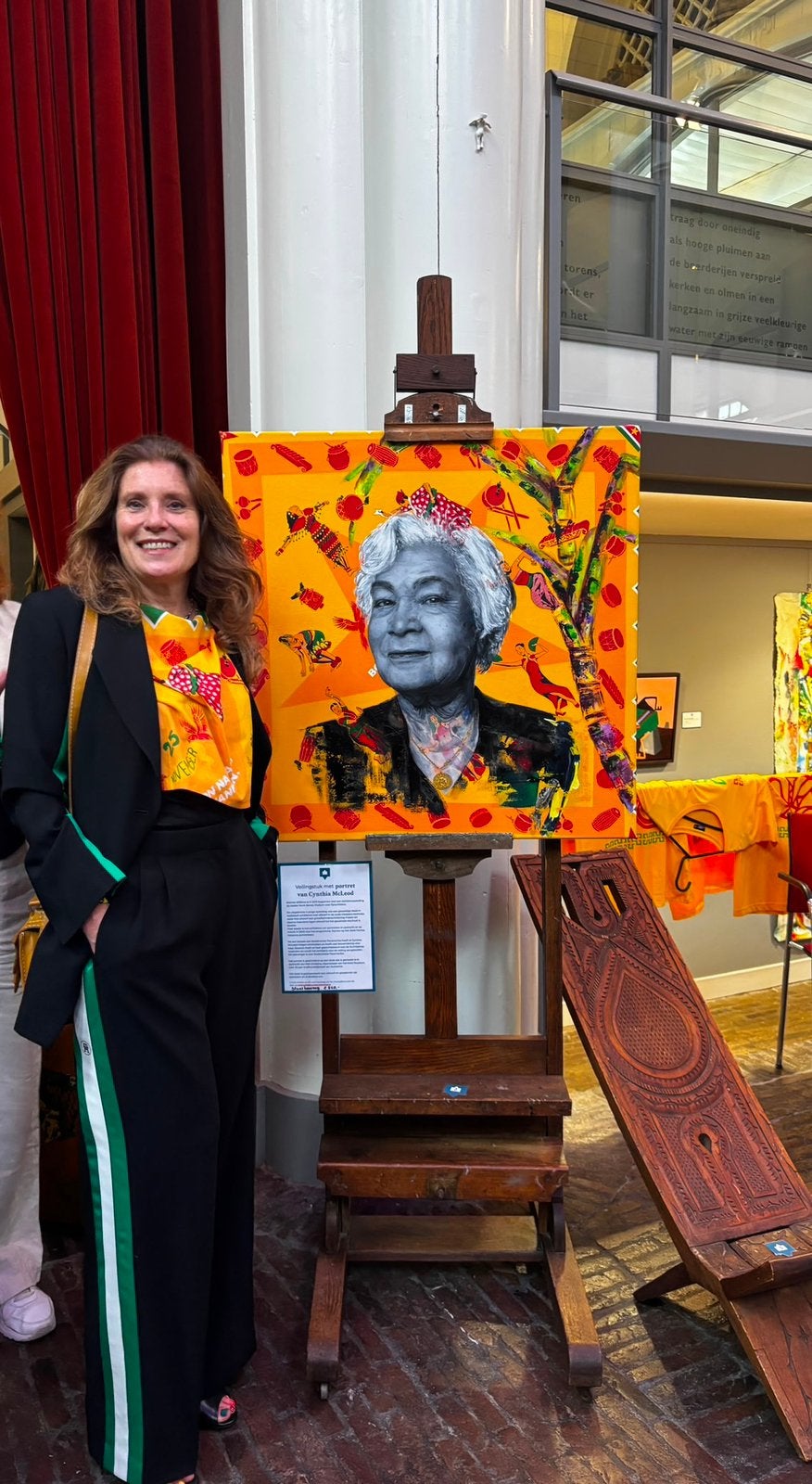 Olieverf portret van Cynthia McLead, Ophalen, Doek, Portret of Personen, Realistisch