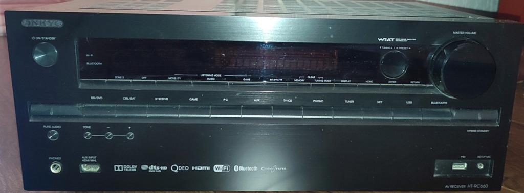 Onkyo HT-RC660 AV Receiver, Ophalen of Verzenden, 120 watt of meer, Onkyo