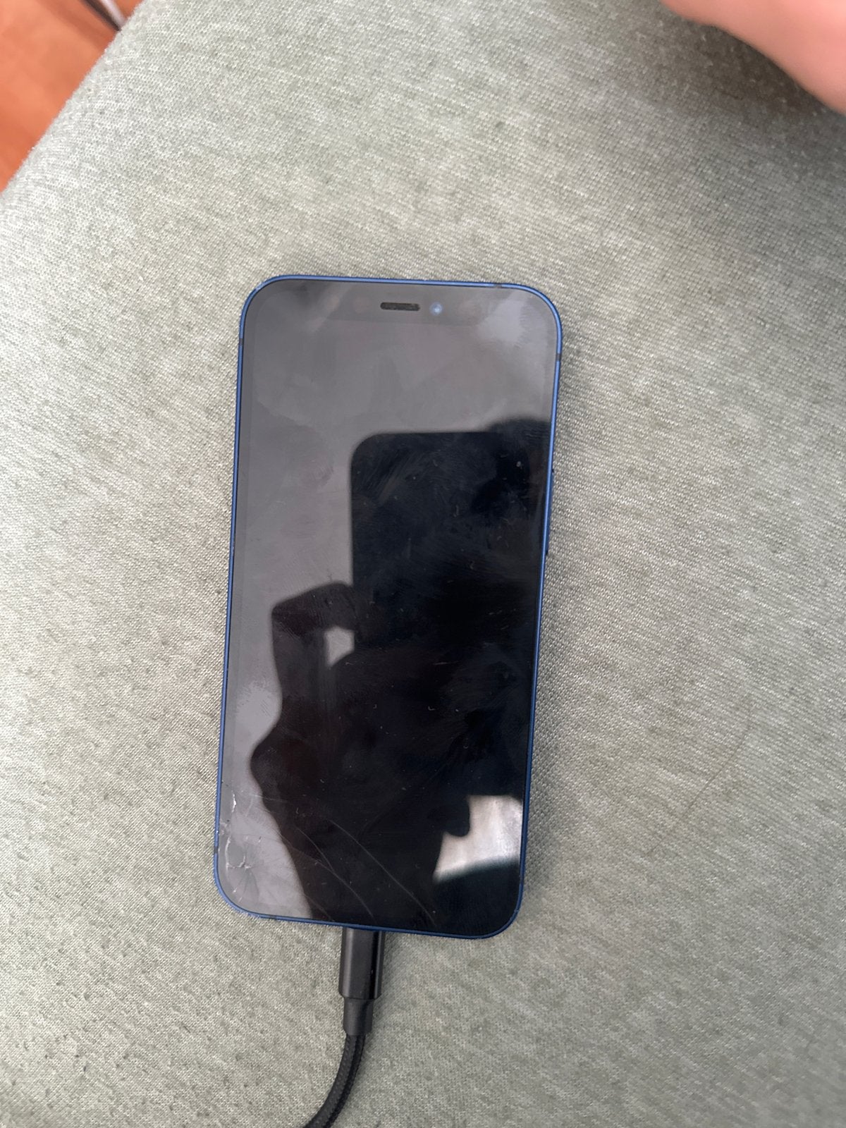 iPhone 12 Mini Blauw - Gebruikt met barsten, Telecommunicatie, Gebruikt, Ophalen of Verzenden, 64 GB, Zonder simlock