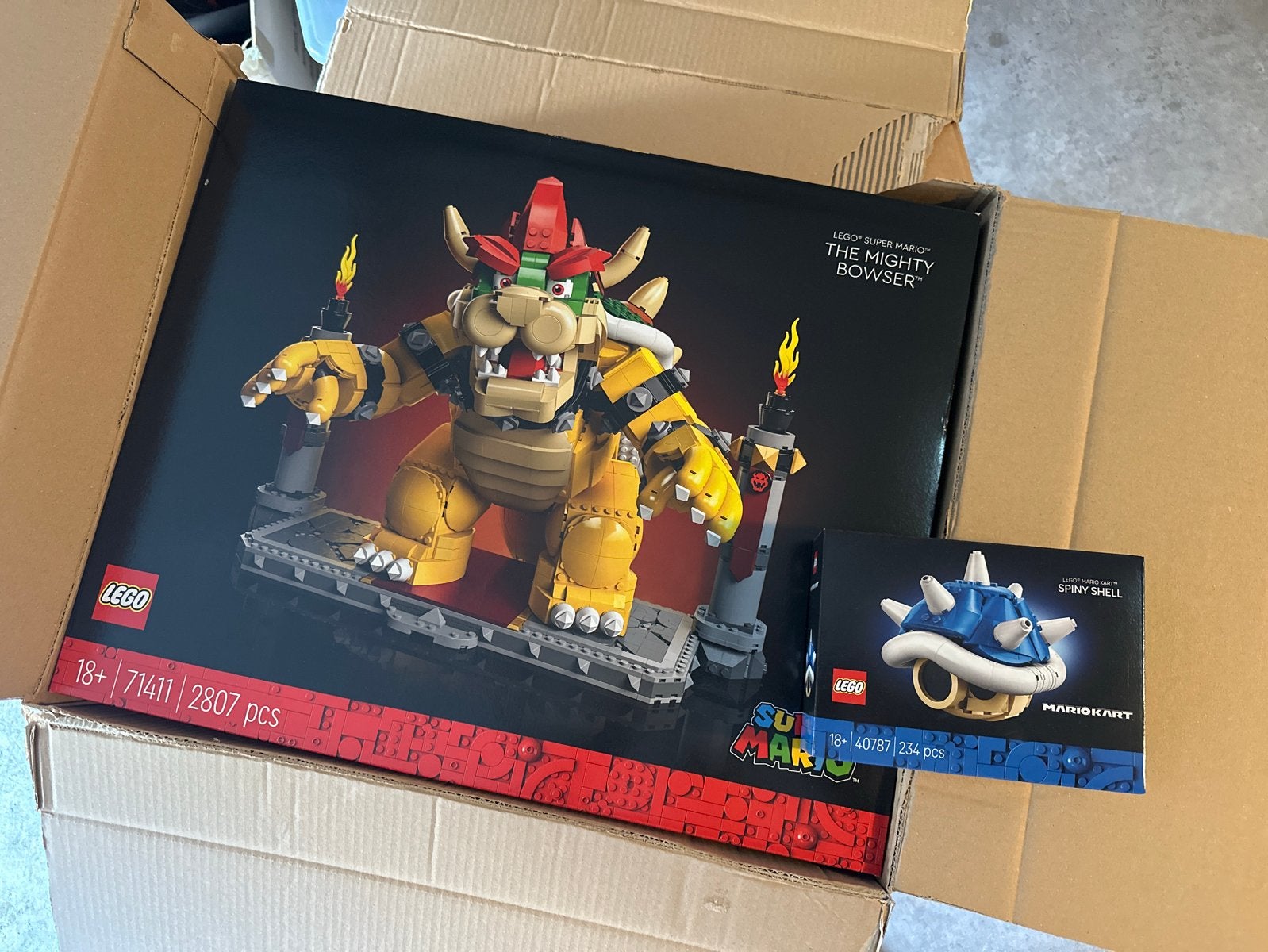 LEGO Super Mario The Mighty Bowser (71411) + (40787), Kinderen en Baby's, Lego, Nieuw, Ophalen of Verzenden, Complete set
