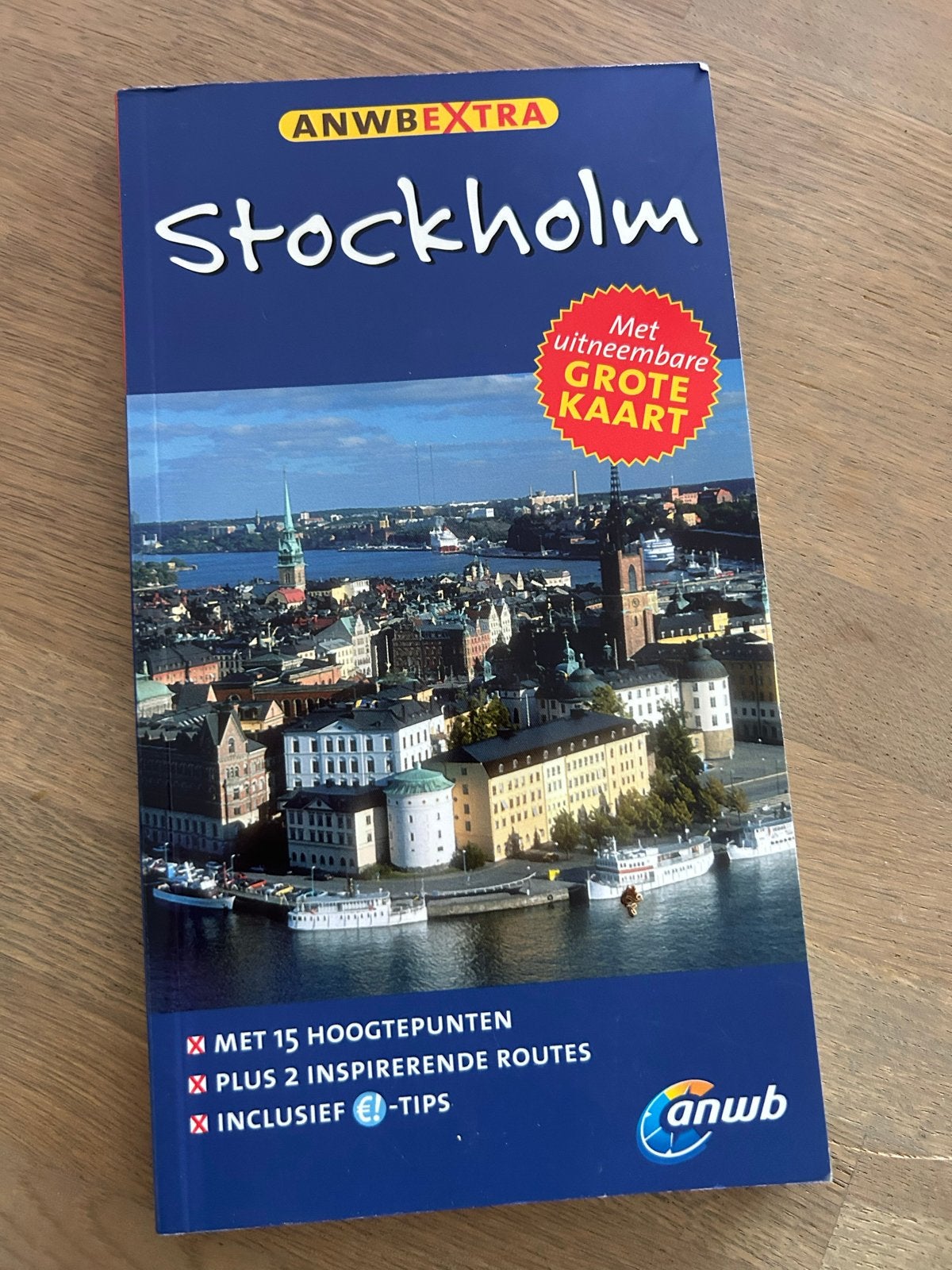 ANWB Extra Reisgids Stockholm met uitneembare kaart, Europa, Ophalen of Verzenden, Zo goed als nieuw, Reisgids of -boek