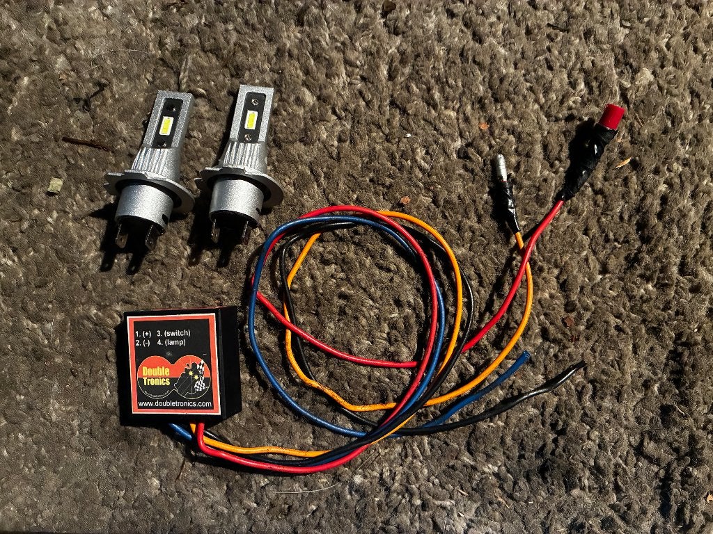 Doubletronics dubbel koplamp module met led lampen, Ophalen of Verzenden