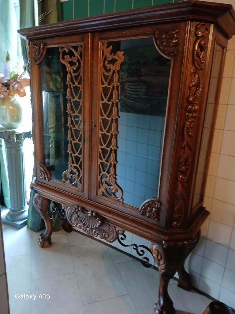 Mooie Antieke Kast - 2 Delen - 175x145 cm, Ophalen of Verzenden