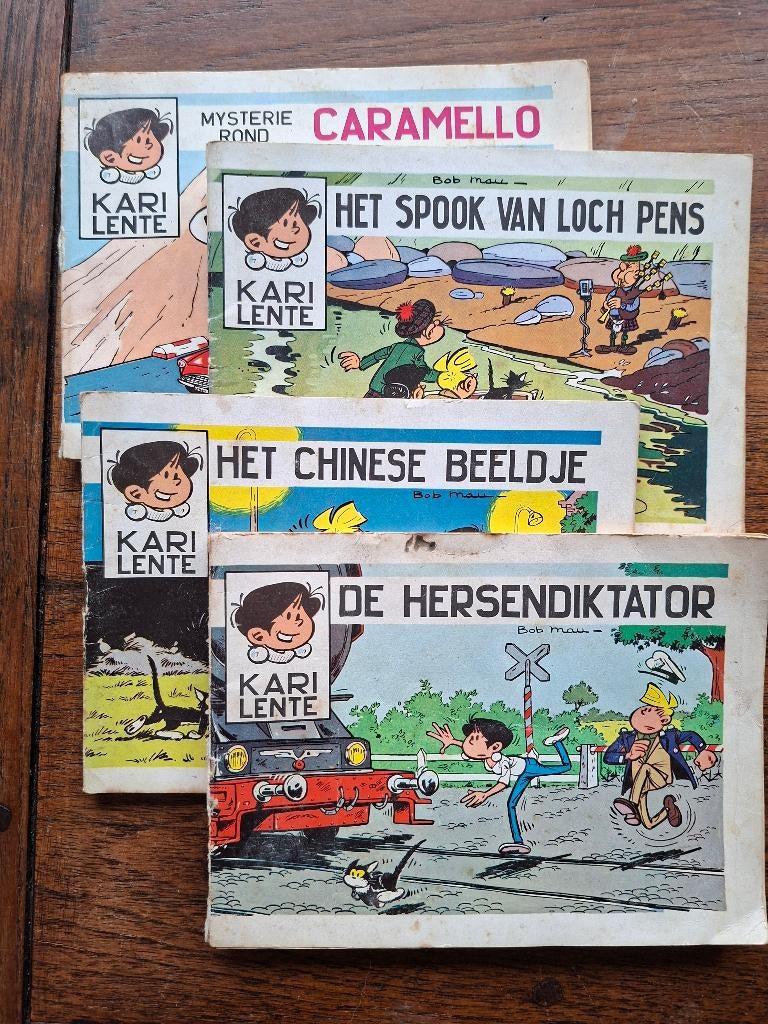 Kari Lente antieke stripboekjes, Boeken, Stripboeken, Gelezen, Bob Mau, Ophalen of Verzenden, Meerdere stripboeken