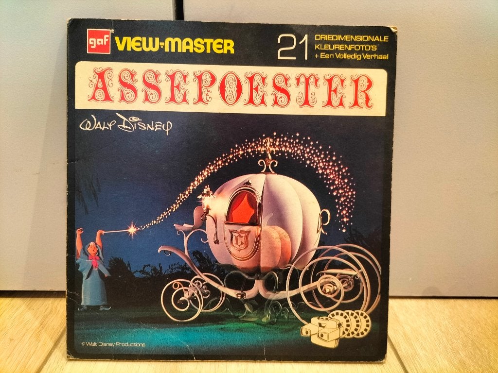 Viewmaster Assepoester - Walt Disney - grote omslag, Ophalen of Verzenden, Gebruikt
