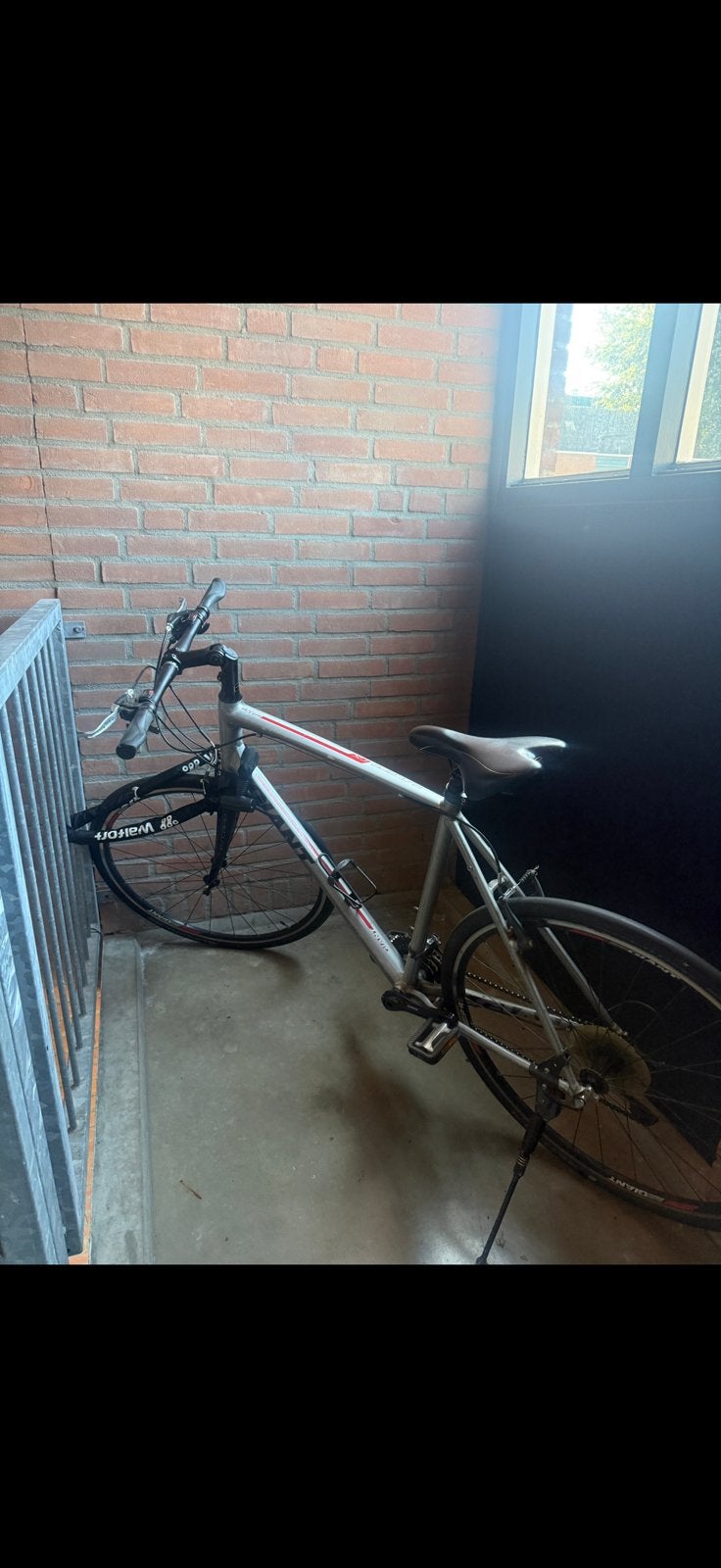 Giant Escape RX sportieve fitness/hybride fiets zilver/rood, Ophalen, Zo goed als nieuw, Meer dan 20 versnellingen, Giant