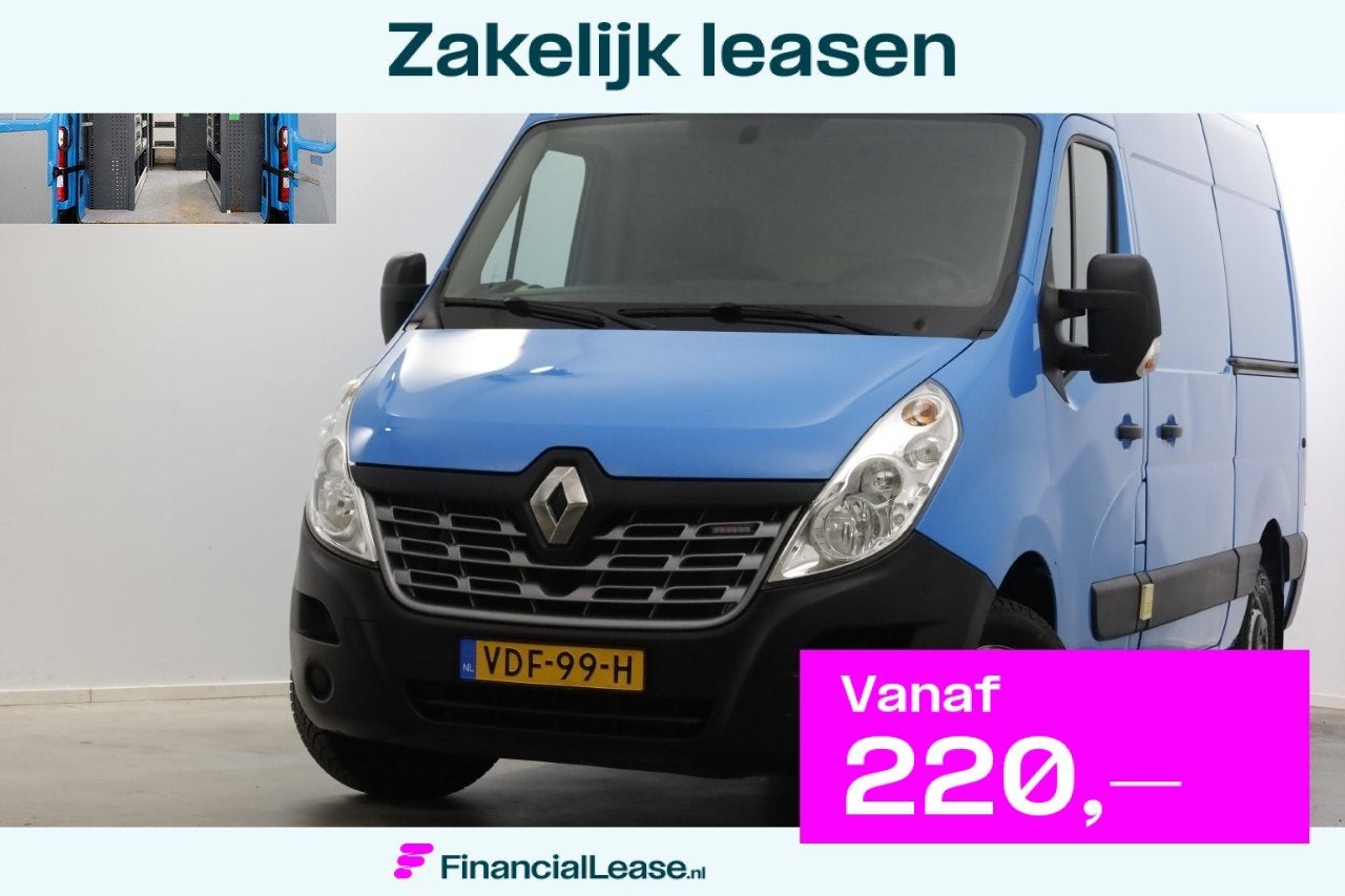 Renault Master T35 2.3 dCi 130pk E6 L2H2 Airco/Inrichting/2x, Dealer onderhouden, Gebruikt, Euro 6, 4 cilinders