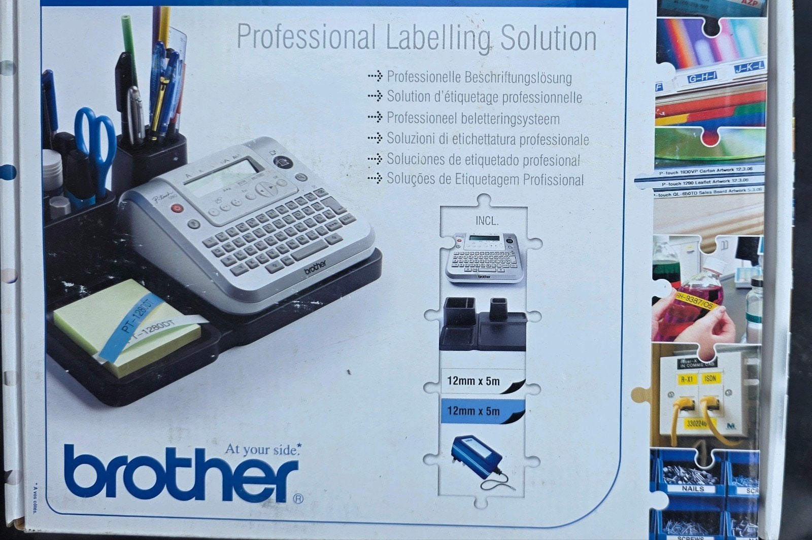 Brother P-touch PT-1280DT Labelprinter, Computers en Software, Labelprinters, Qwerty, Nieuw, Ophalen of Verzenden, Brother