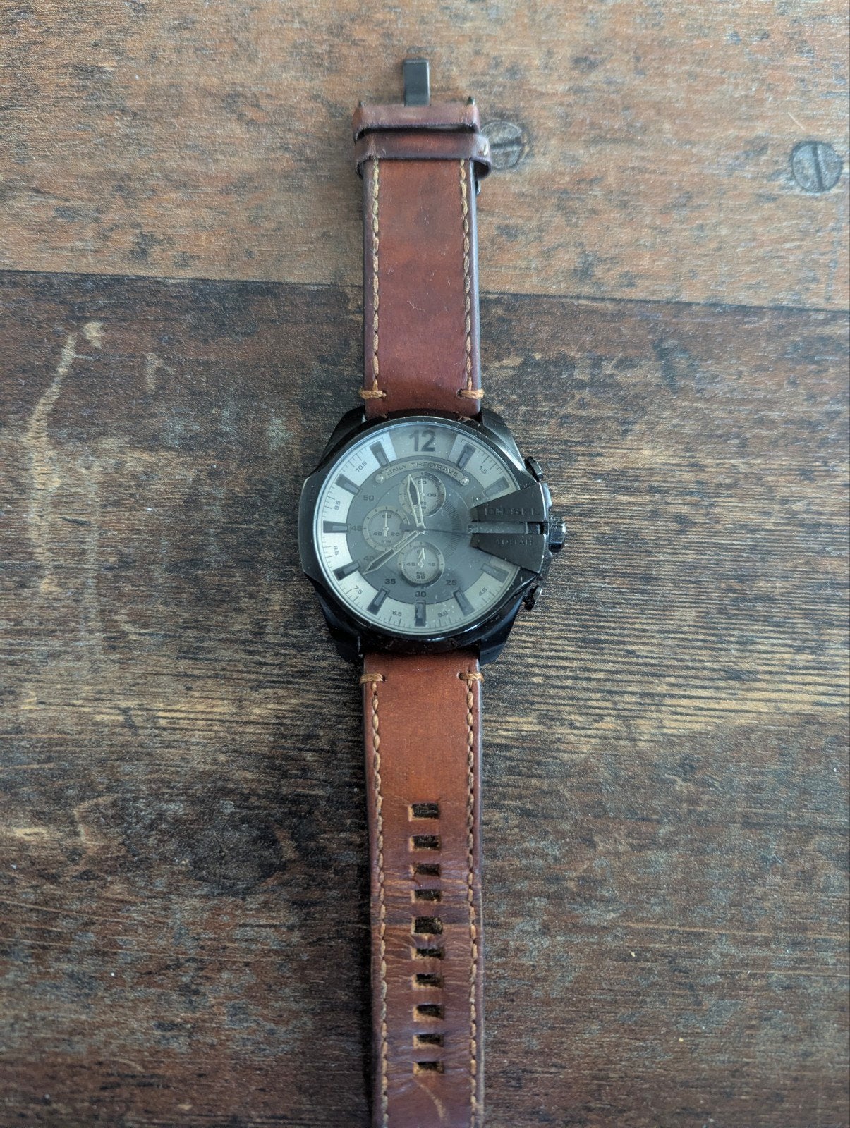 Diesel Horloge mega chief dz4463, Sieraden, Tassen en Uiterlijk, Overige merken, Staal, Polshorloge, Ophalen of Verzenden