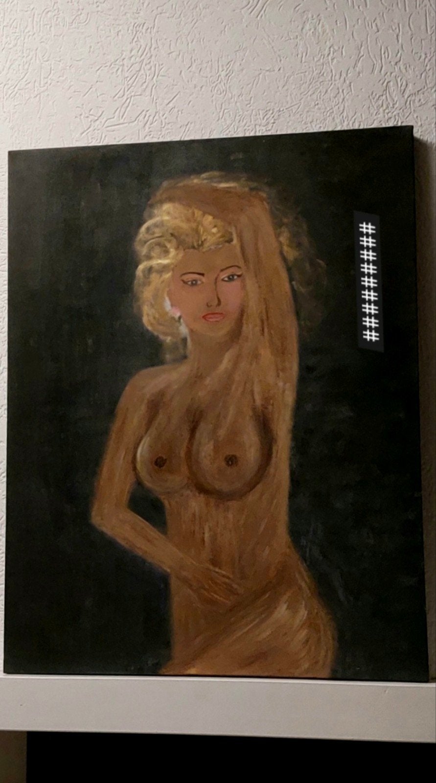 Prachtige Modern Kunst
schilderij-Heel mooie Blonde Dame, Ophalen of Verzenden, Acrylverf, Figuren