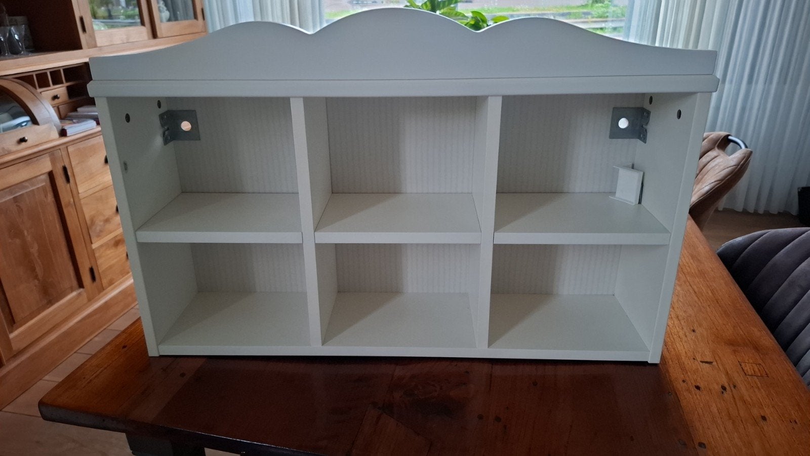 IKEA HENSVIK Wit wandrek met 6 vakken, Ophalen, Gebruikt