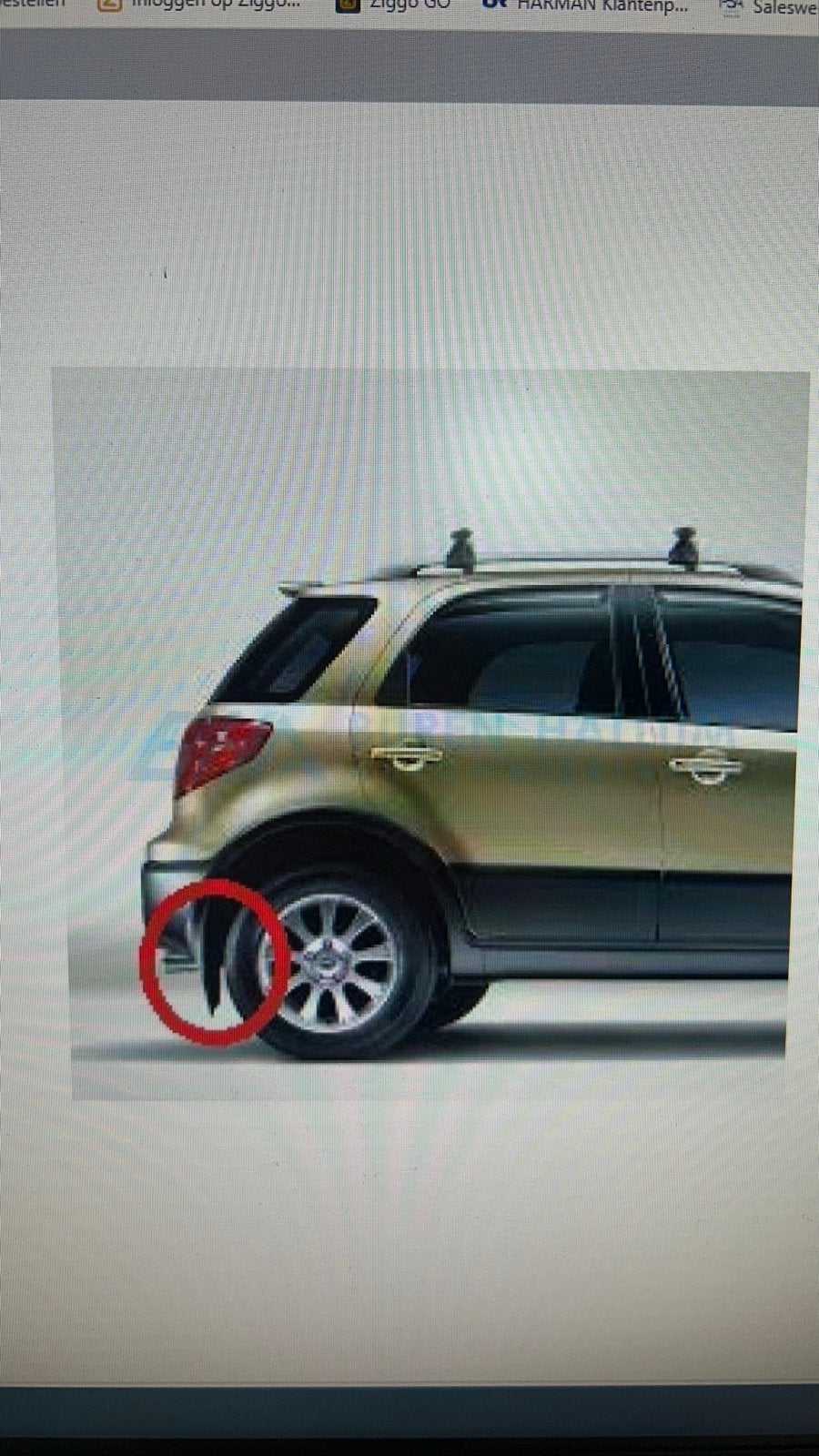 Spatlappenset fiat sedici nieuw achterzijde!, Ophalen of Verzenden, Nieuw, Auto's