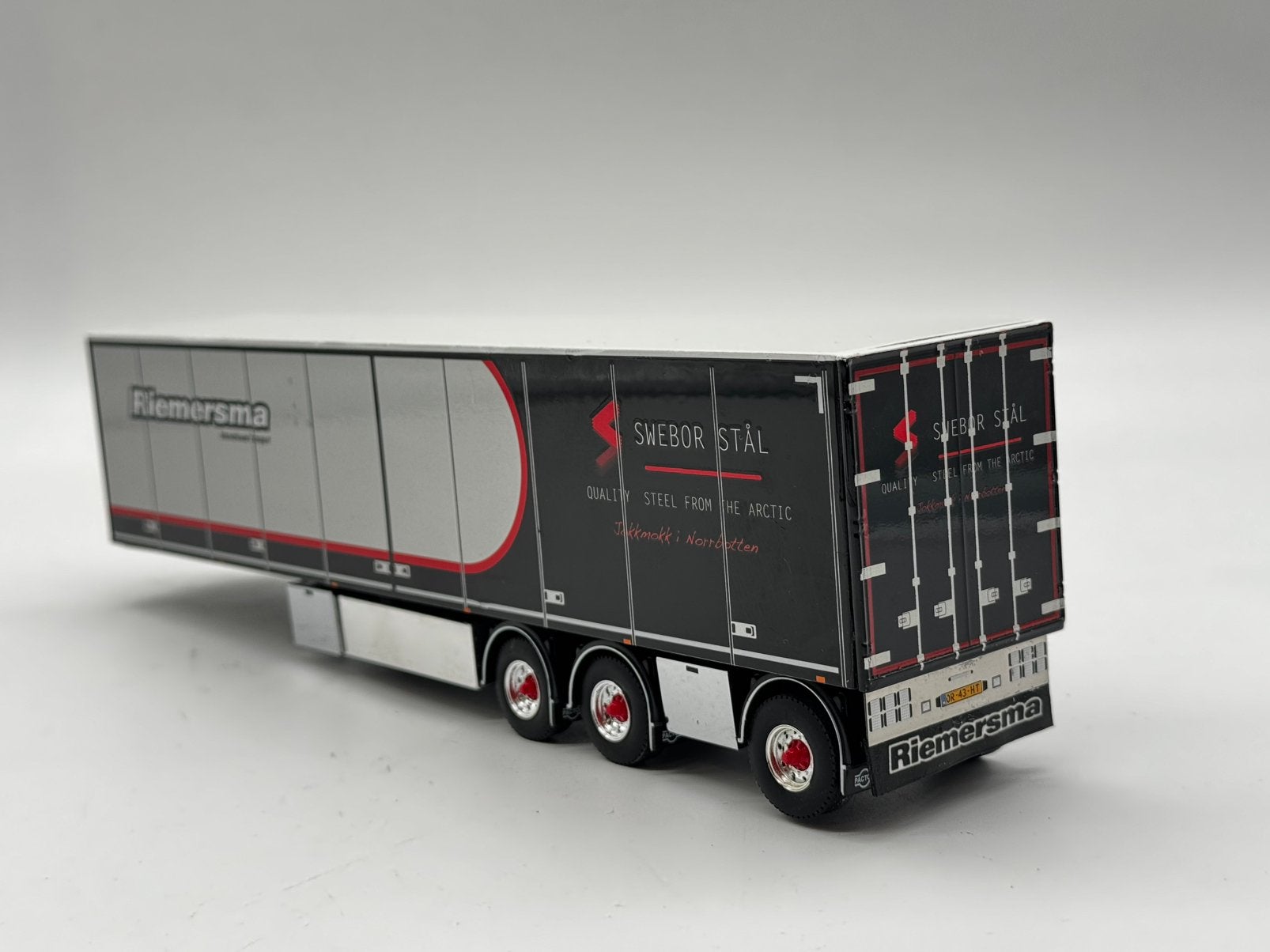 WSI PACTON KASTENTRAILER RIEMERSMA, Hobby en Vrije tijd, Modelauto's | 1:50, ., Ophalen of Verzenden, Zo goed als nieuw, .