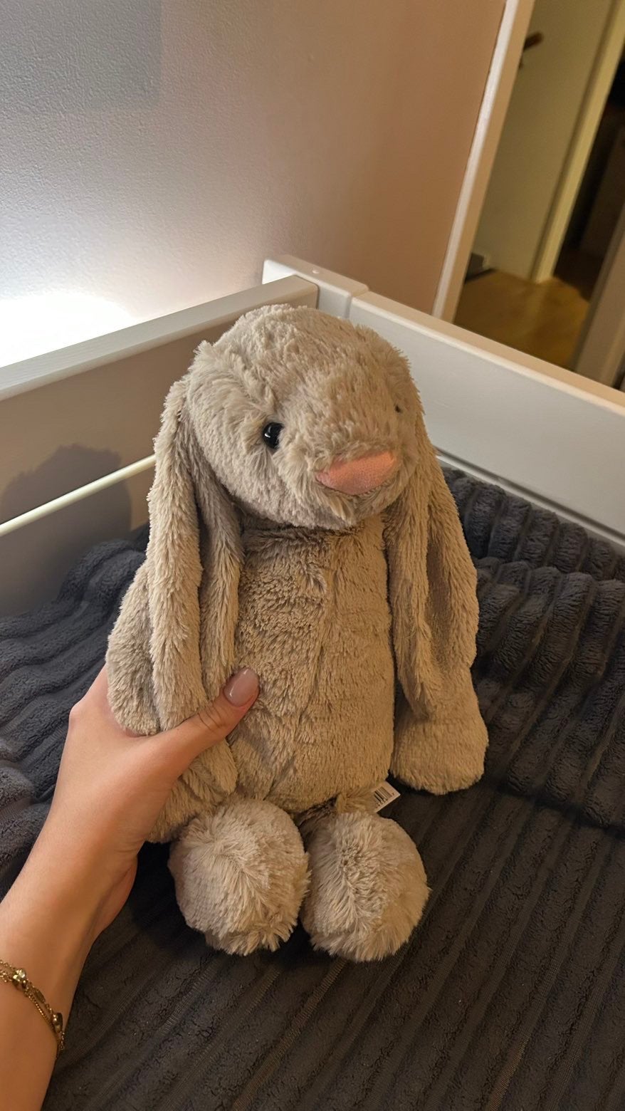 Jellycat Large Bashful Beige Bunny , Large, Ophalen of Verzenden, Nieuw, Overige typen