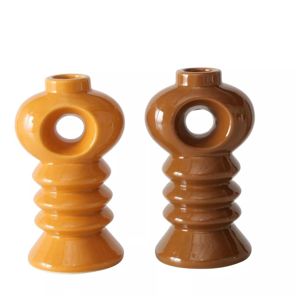 BOLTZE KANDELAAR - RETRO STIJL, Huis en Inrichting, Overige materialen, Bruin, Nieuw, Ophalen of Verzenden