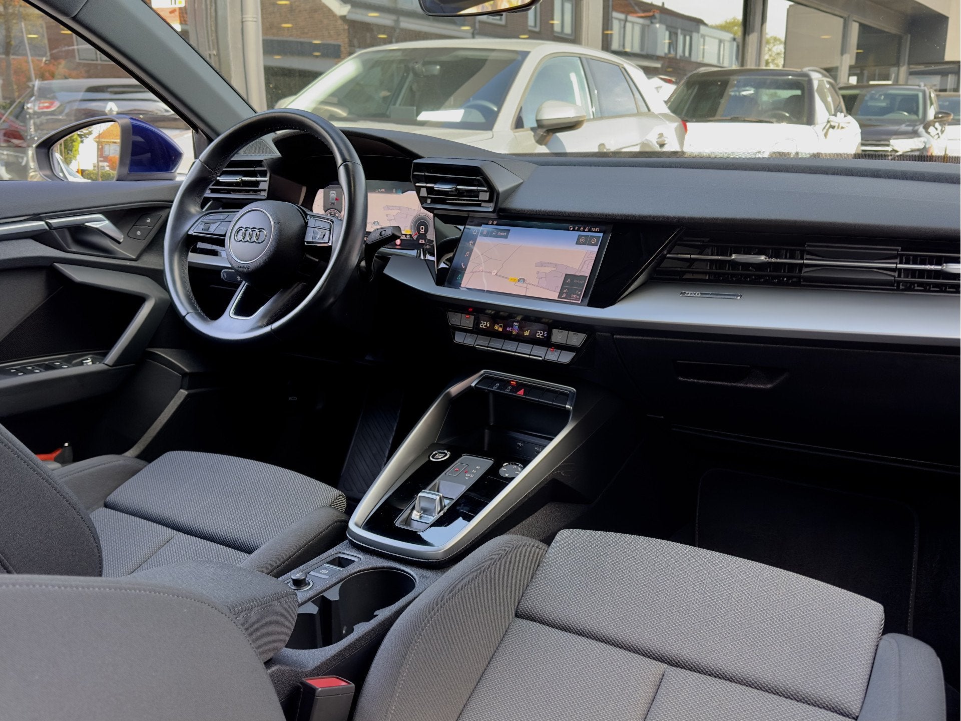 Audi A3 Sportback 35 TFSI AUT7 EDITION 97D.KM NAVI AIRCO DIG, 4 cilinders, 150 pk, Blauw, Origineel Nederlands