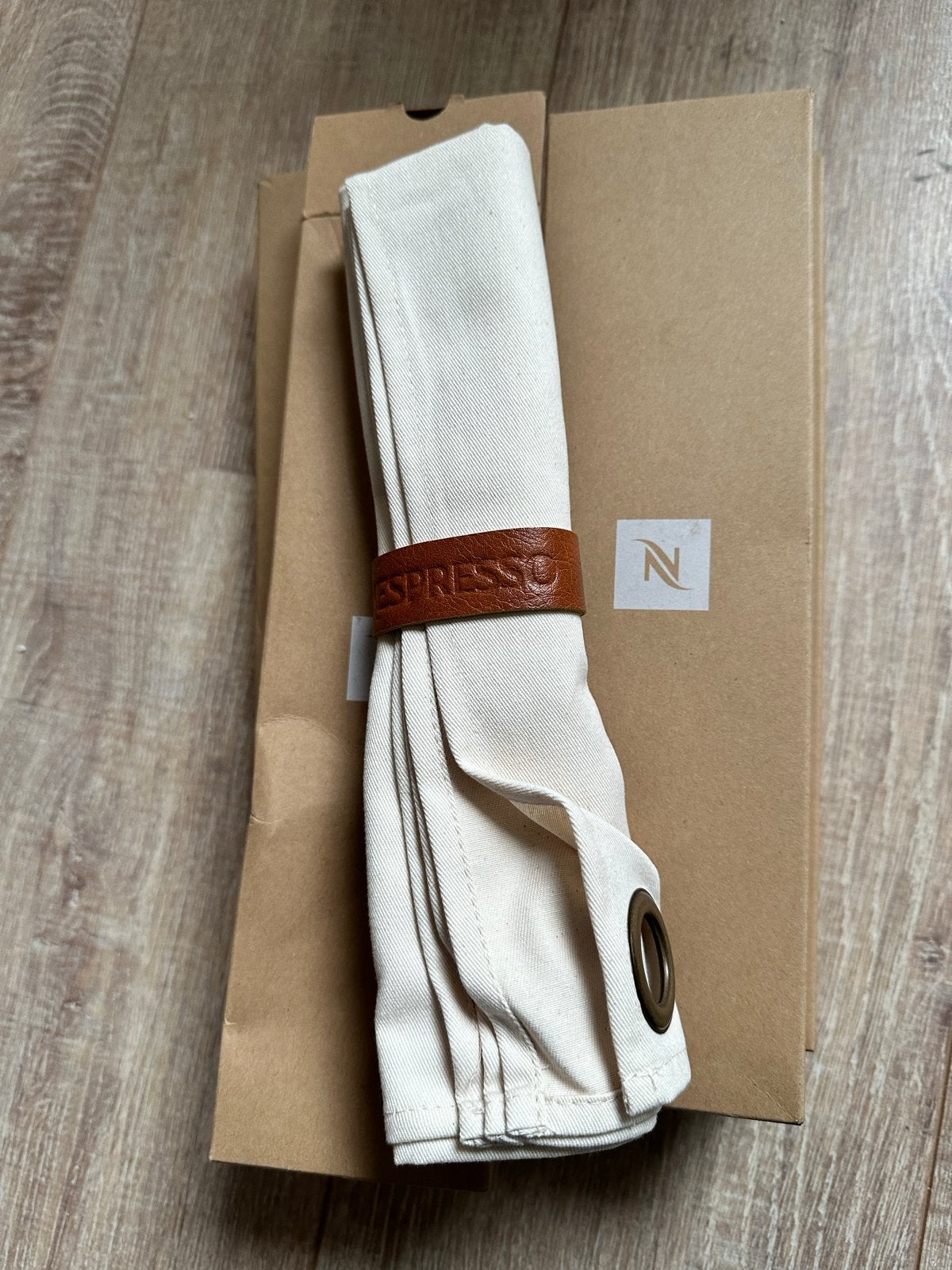 Nieuwe Nespresso Barista Theedoek, Beige, Overige typen, Nieuw, Ophalen of Verzenden