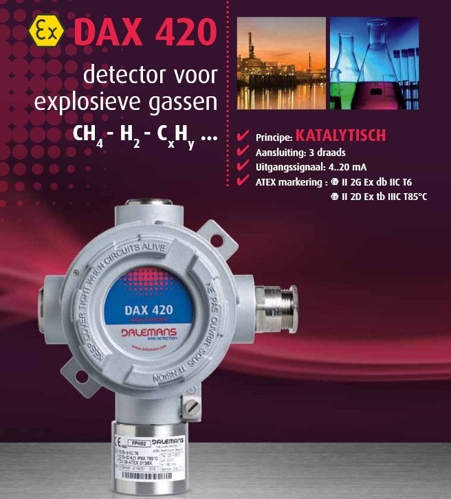 gasdetector DAX 420 voor explosieve gassen, Ophalen of Verzenden, Zo goed als nieuw, Overige meters