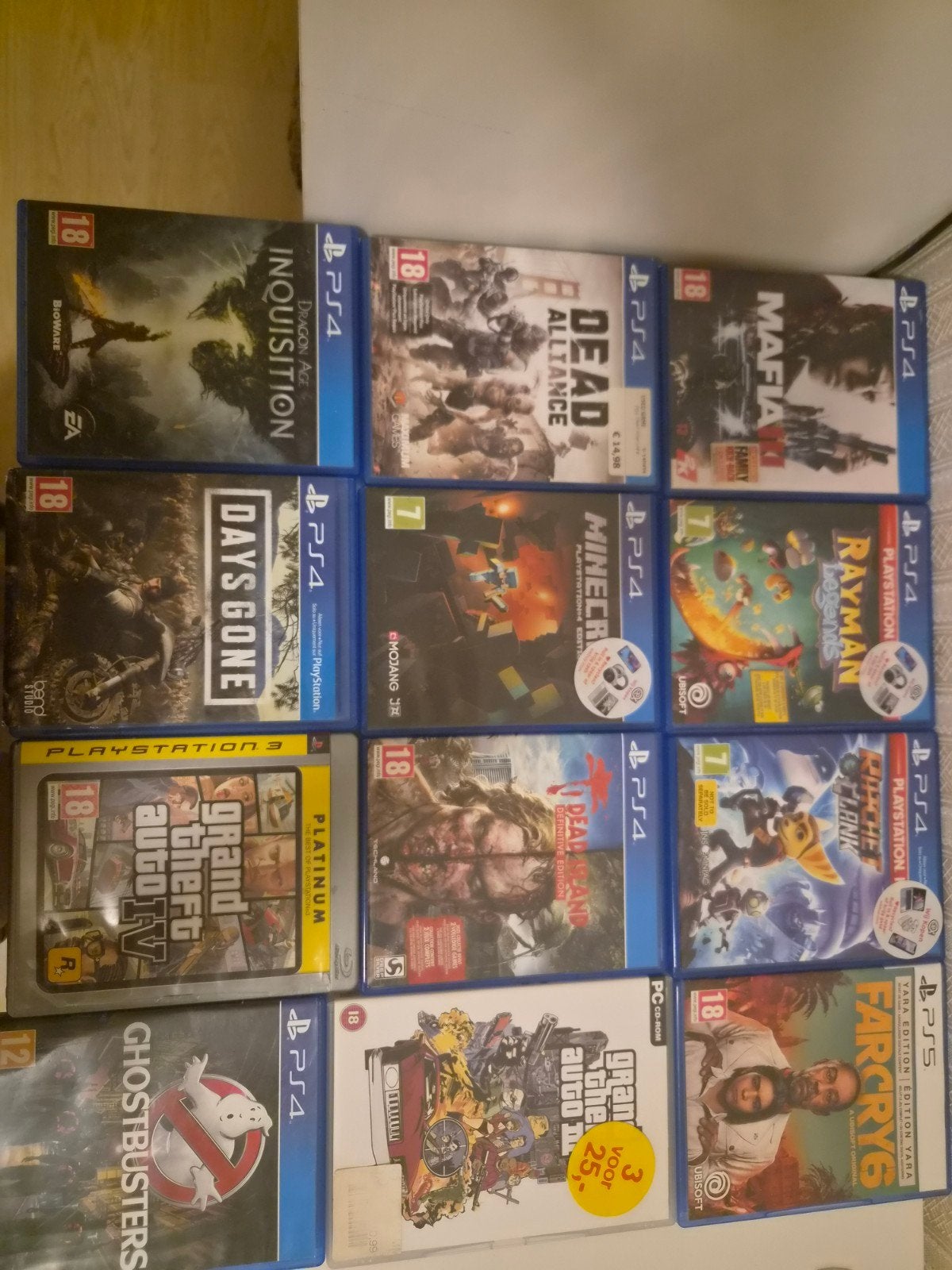 PS4 en PS5 Games - Diverse Titels, Spelcomputers en Games, Online, Gebruikt, Vanaf 18 jaar, 1 speler