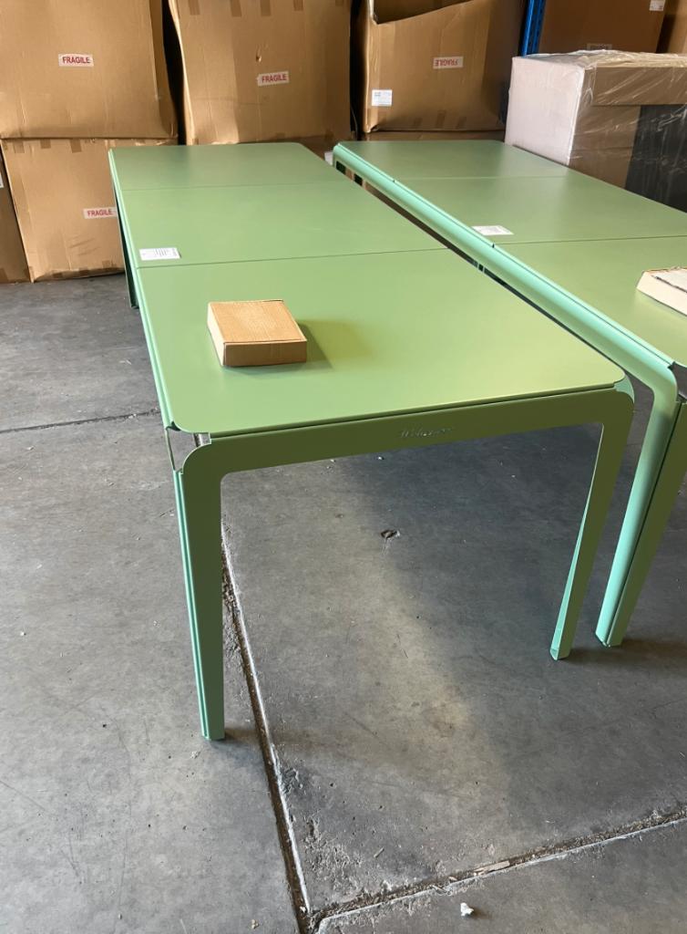 Weltevree Bended tuintafel 270x90 Pale Green | Van €1395 nu, Weltevree, Nieuw, Ophalen of Verzenden, Weltevree