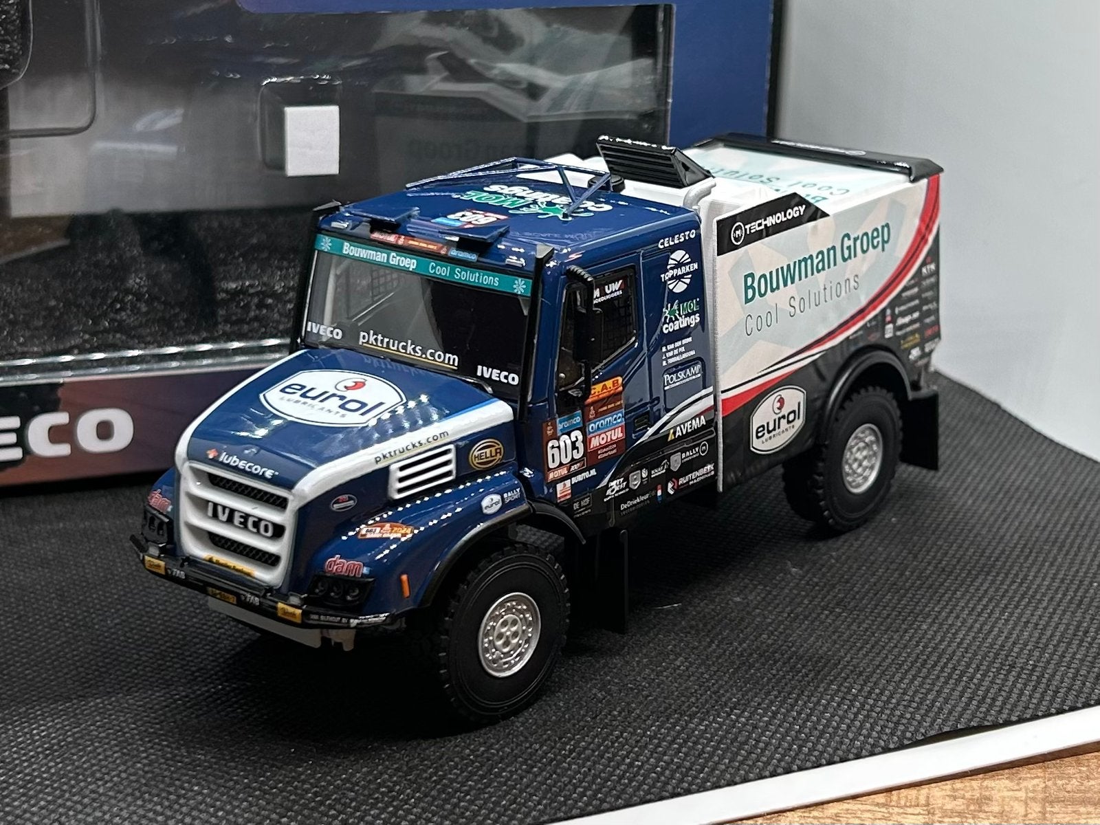 WSI Models Iveco Dakar Bouwman Groep 1:50 OVP, Verzenden, Zo goed als nieuw, Bus of Vrachtwagen, Wsi