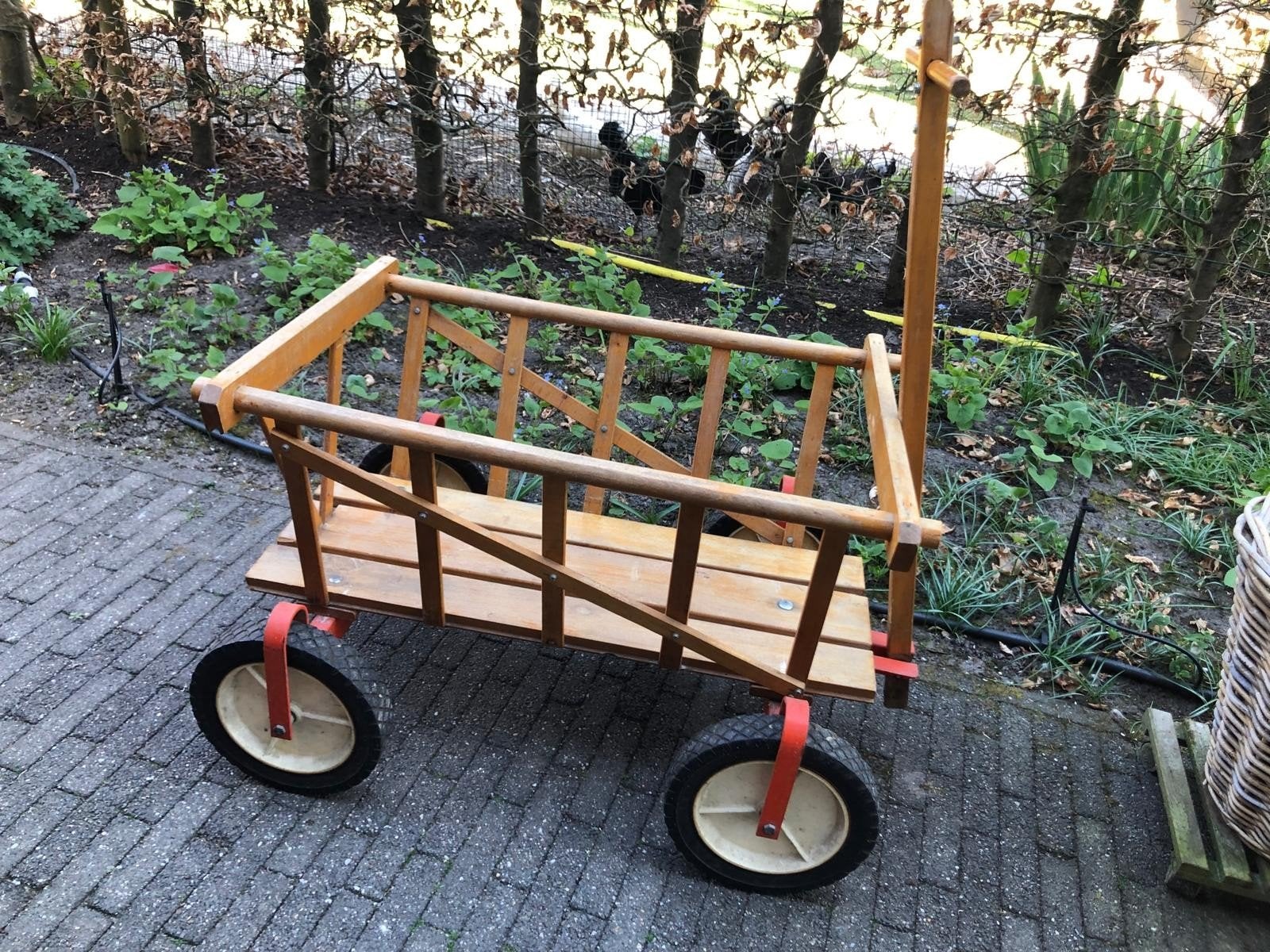 Houten bolderkar - Ideaal voor kinderen en transport, Ophalen, Gebruikt